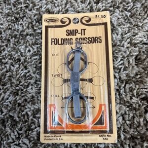 Sealed Vintage Penn Snip-It Folding Scissors Style N0. 574